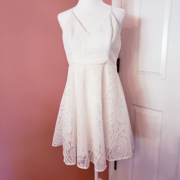 sheer white sundress